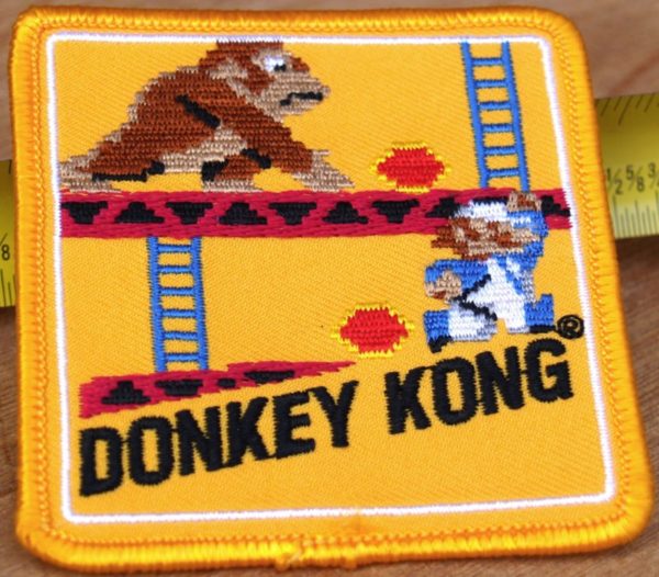 very cool yellow Donkey Kong patch in vintage design